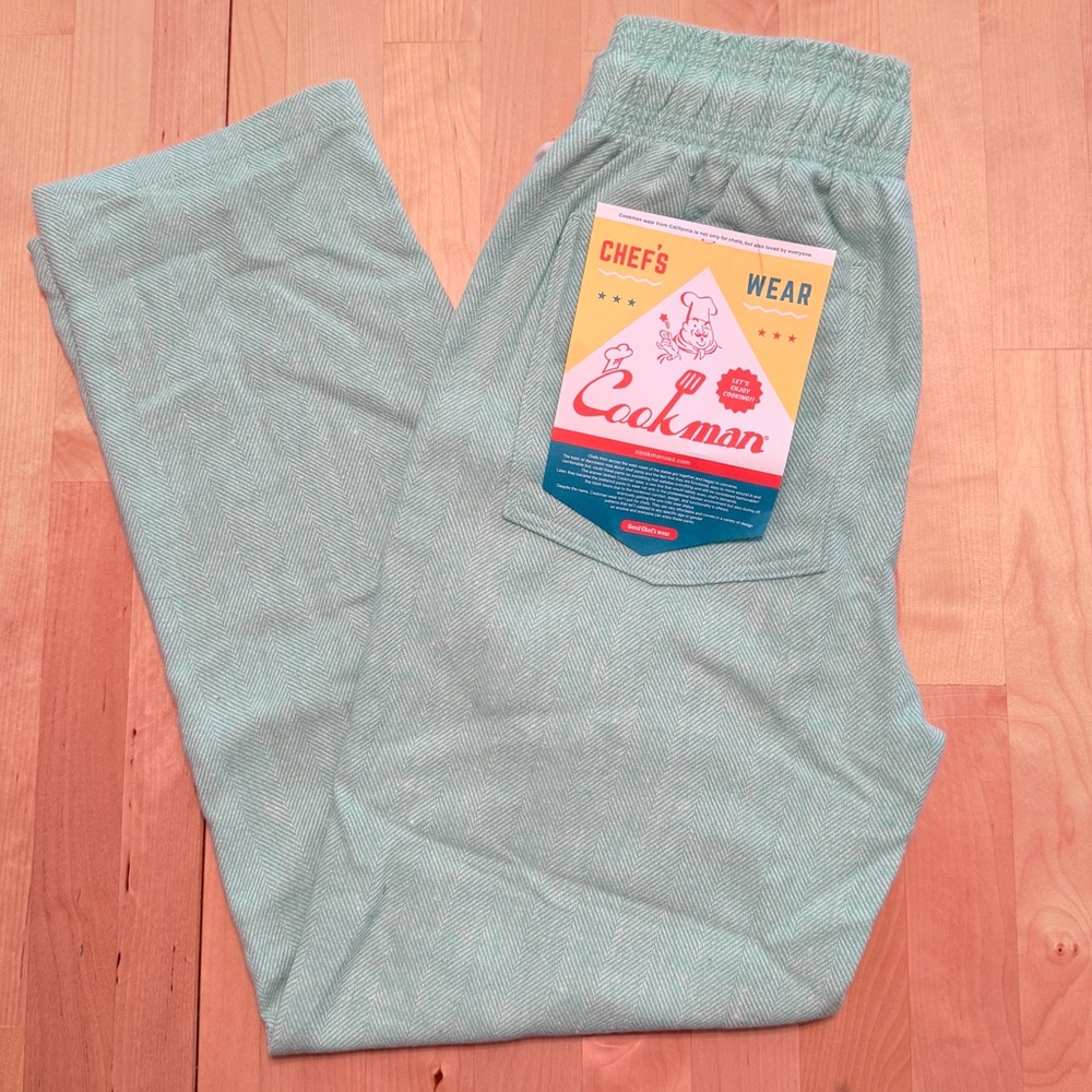 NWT Cookman Chef Pants - Mint Tweed - Small